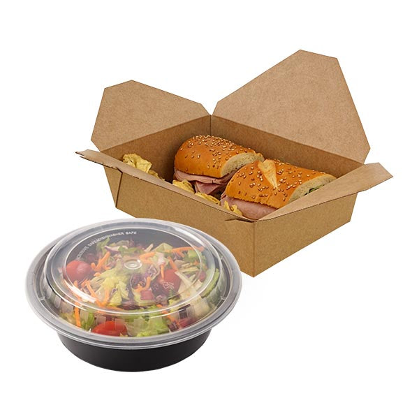 Molded Fiber NPFA Small Hinged Lid Containers 6 x 6 x 3.19, 4/125