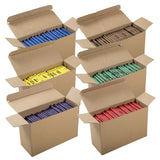 Crayons, Bulk Pack, Inner Packages of Blue, Brown, Purple, Green, Red and Yellow Crayons