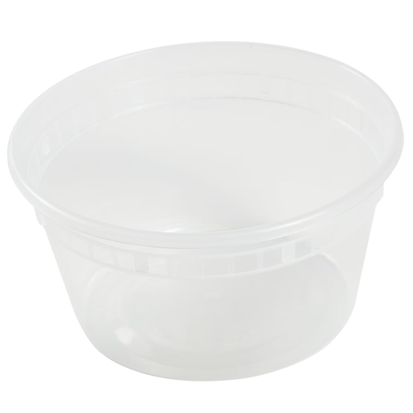 12 Oz Clear Polypropylene Deli Container With Lid Combo, View Of Individual Container