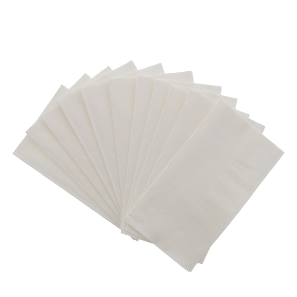 Dinner Napkin, 16 x 16, White, Paper, 2 Ply, (50/Pack) Creative  Converting 27-9000