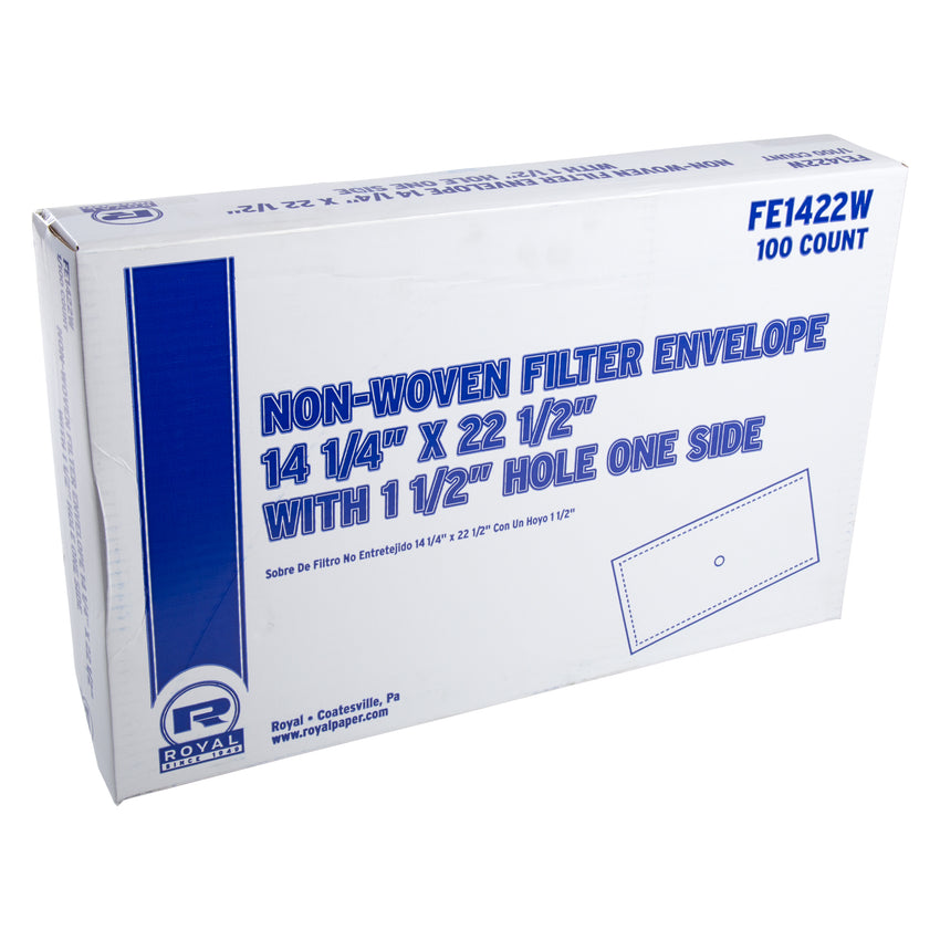 Non-Woven Filter Envelope With 1-1/2" Hole, 14" x 22-1/4", Closed Case