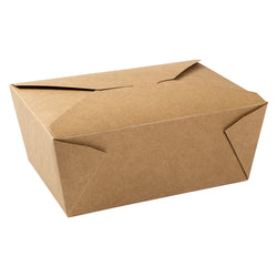 Kraft Folded Takeout Box, 7-3/4