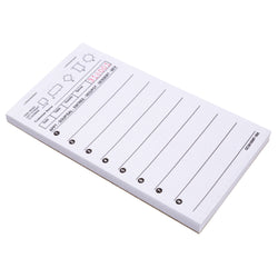 White Server Pad, 1-Part Booked, 3.5