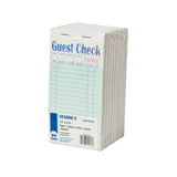 Green Guest Check 2-Part Booked, Interleave, Carbon, Inner Package