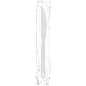 White Polypropylene Knife, Heavy Weight, Individually Wrapped
