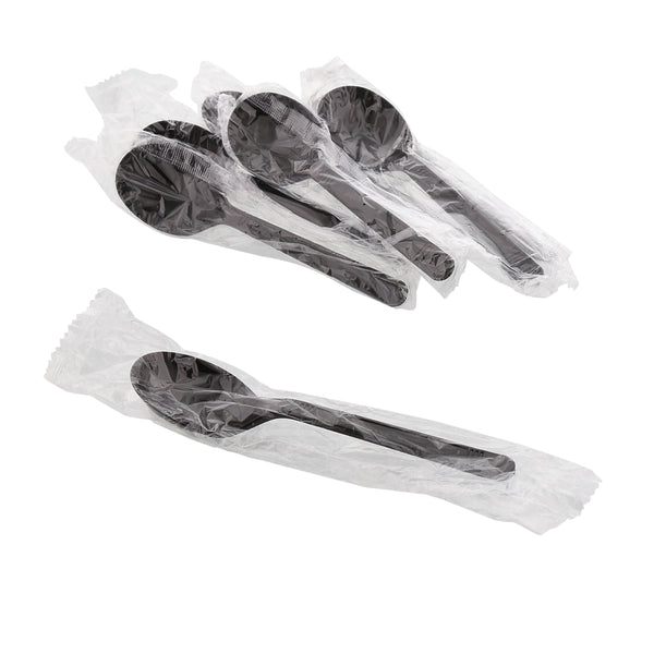 7 Black Plant Starch Soup Spoons, Case of 1,000 – CiboWares