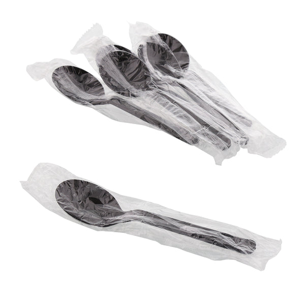 7 Black Plant Starch Soup Spoons, Case of 1,000 – CiboWares