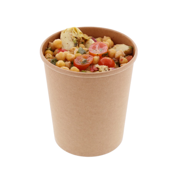 12 OZ WHITE PAPER FOOD CONTAINER AND LID COMBO, 1/250 – AmerCareRoyal