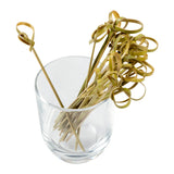 3.5" BAMBOO KNOT PICKS, in glass
