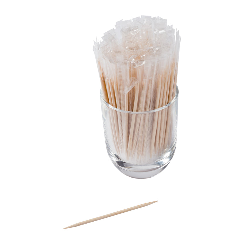 INDIVIDUAL CELLO Wrapped TOOTHPICKS PLAIN, Toothpicks In A Holder
