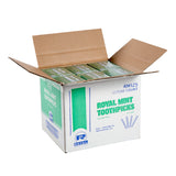 INDIVIDUAL PAPER Wrapped TOOTHPICKS MINT, Opened Case