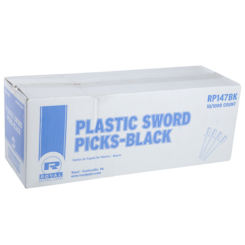 BLACK PLASTIC SWORD PICKS, Closed Case