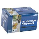 BLACK PLASTIC SWORD PICKS, Closed Inner Box