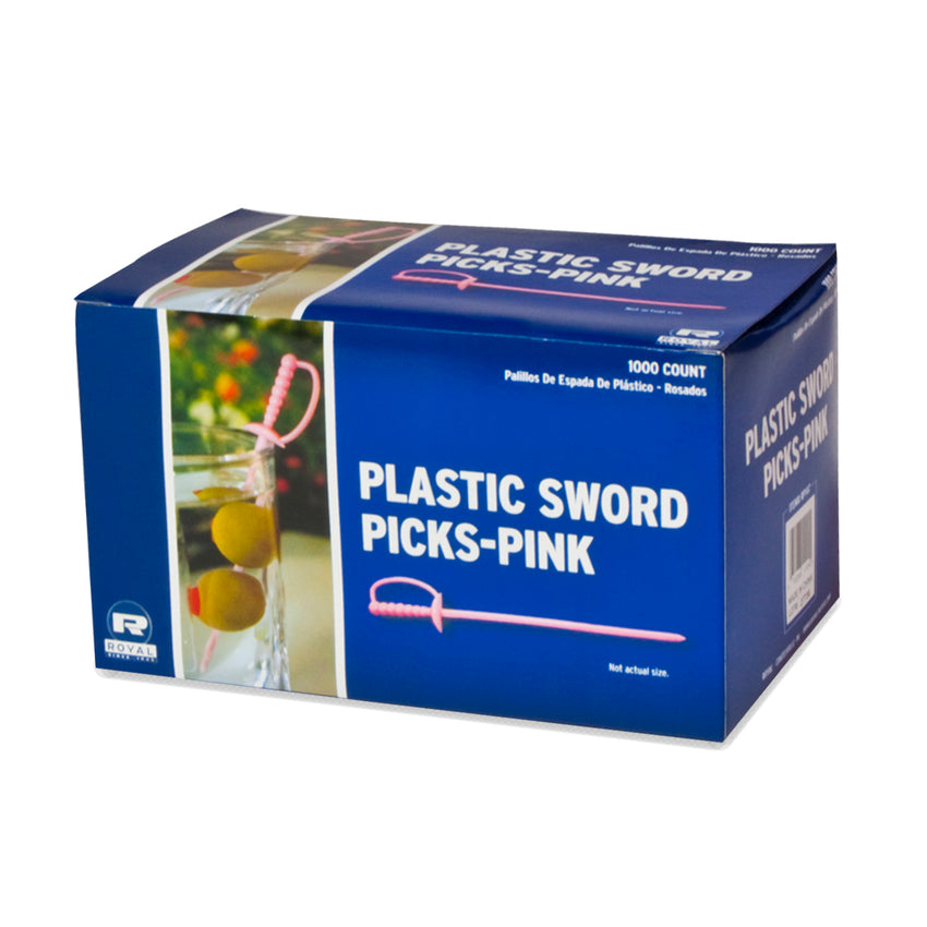 ASSORTED PLASTIC SWORD PICKS, Closed Inner Box Of Pink Picks