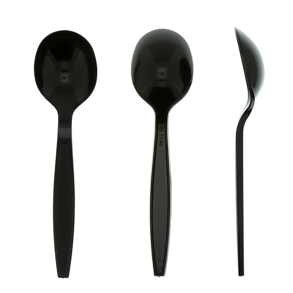 Unique Bargains Plastic Kitchen Tea Soup Coffee Graduated Measuring Spoon 5  in 1 Black 1 Set