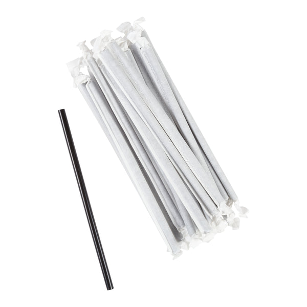 GIANT STRAW 7.75 - PAPER WRAPPED - CLEAR - 24/350 (8,400/case)