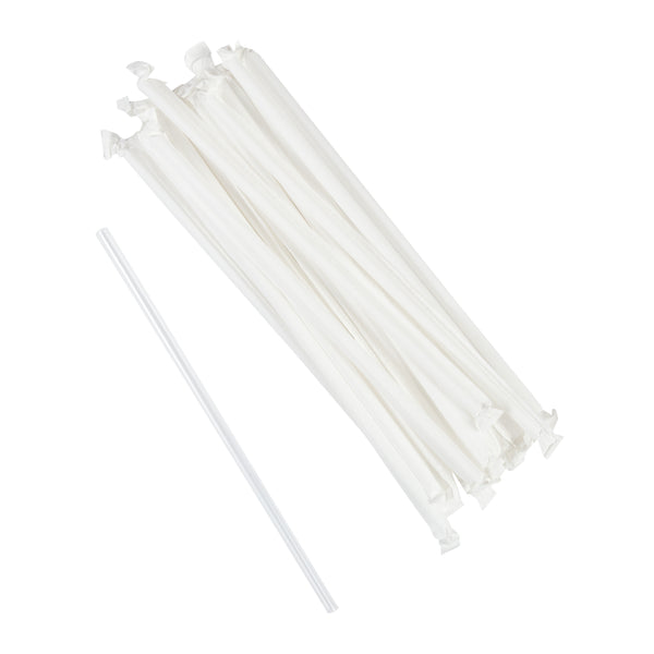 Member's Mark Translucent Giant Plastic Straws Wrapped 2400 Ct.