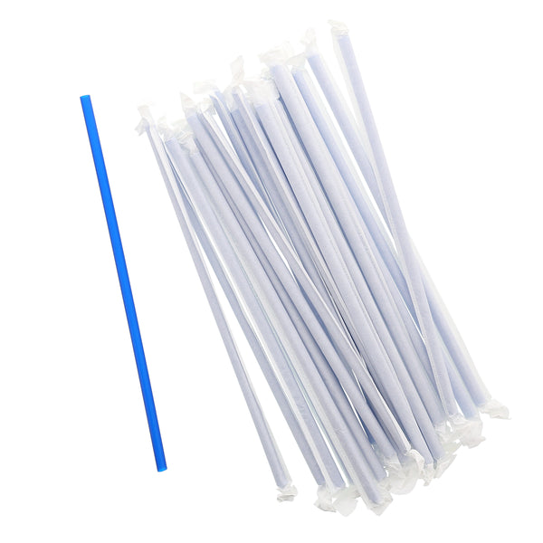 Member's Mark Translucent Giant Plastic Straws Wrapped 2400 Ct.