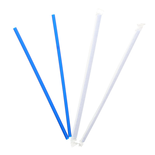 10.25 Clear Wrapped Straws