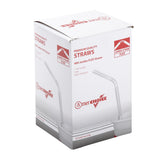 7-5/8" Jumbo Flex Clear Straw, Paper Wrapped, Inner Package