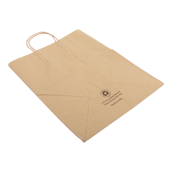15 x 10 x 12 H Paper Bags with Twisted Handles -HYDI