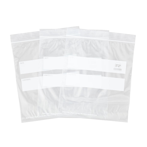 AmerCareRoyal ZBQ78 Zip-It Quart Plastic Bags 7 x 8