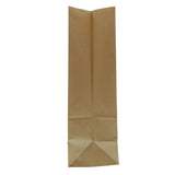GROCERY BAG 12# NATURAL 7 X 4 3/8 X 13 3/4, side view