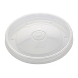 8/12/16 OZ VENTED PLASTIC LID CLEAR