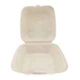 Medium Hinged Lid NPFA Containers 7.875" x 8" x 2.5", Open