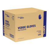 Edge Vinyl Gloves, Lightly Powdered, Closed Case