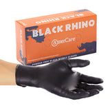 Black Rhino Nitrile Gloves, Powder Free