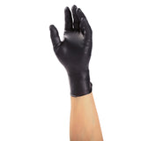 Black Rhino Nitrile Gloves, Powder Free, Glove On Hand