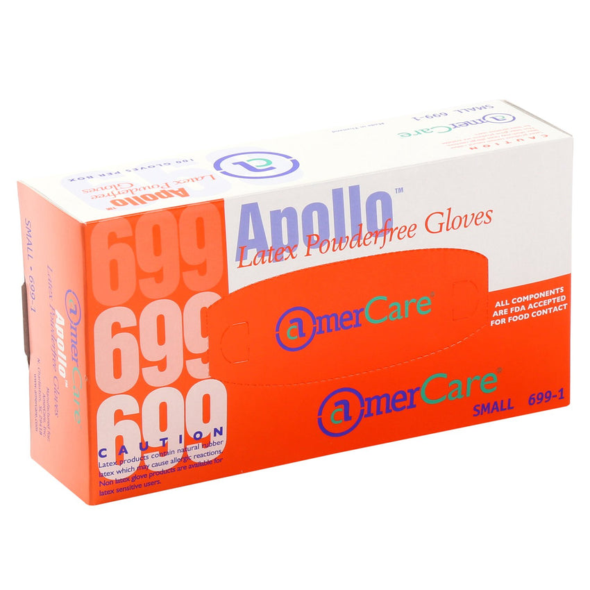 Apollo Latex Gloves, Powder Free, Inner Box