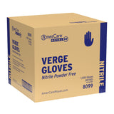 Verge Nitrile Gloves, Powder Free, Case