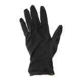 Glove, Nitrile Edge Black Powder-Free, Laying flat