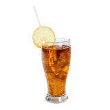 10.25" Jumbo Straw, Clear, Paper Wrapped, Straw in Drink