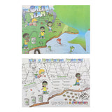 Activity Sheet, Green Team Theme, Full Color, 14" x 10", Front and Back