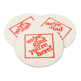 3-1/2" Pulp Board Round Beer Coasters, 45 PT, Group Image