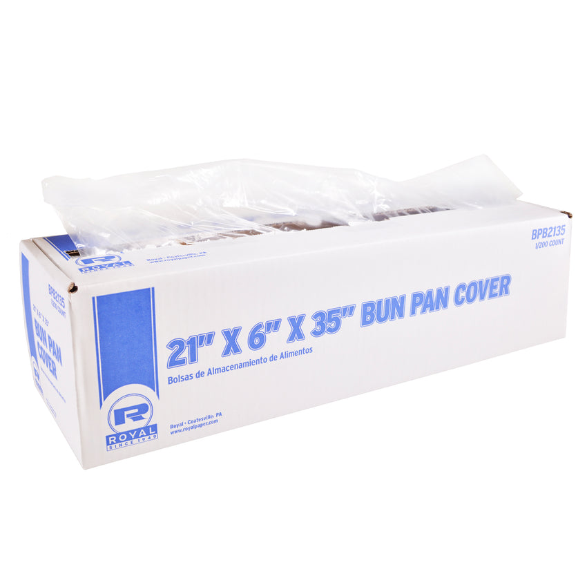 Low Density 21" x 6" Bun Pan Bag, Open Package