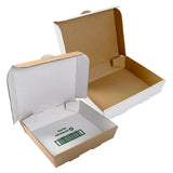 White Half Pan Corrugated Catering Box, with inverted option