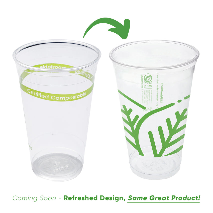24 oz Compostable Clear PLA Cup