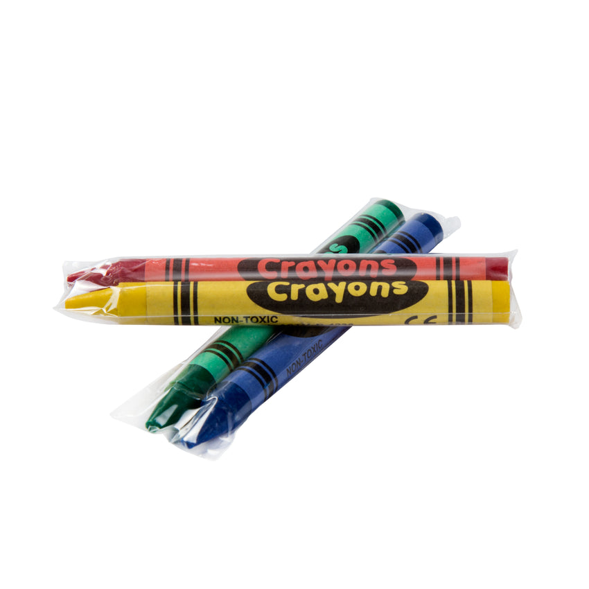 4-Pack Premium Cello Crayons (125 Packs of 4 each = 500 crayons/case)