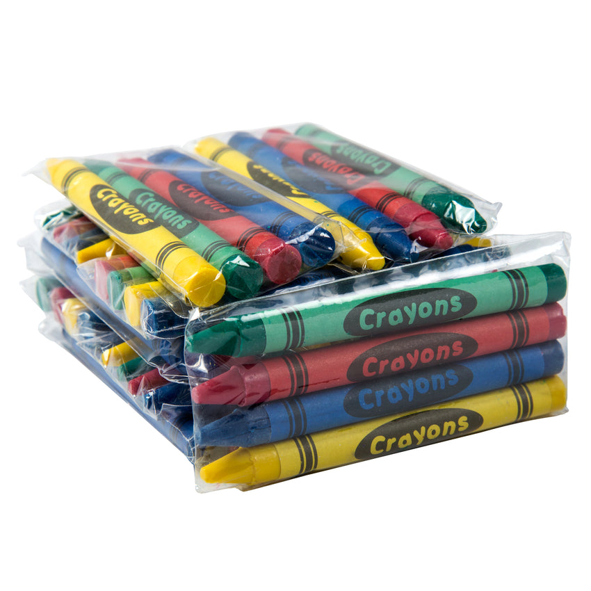 Cello Wrapped 4-Pack Crayons, Group Image