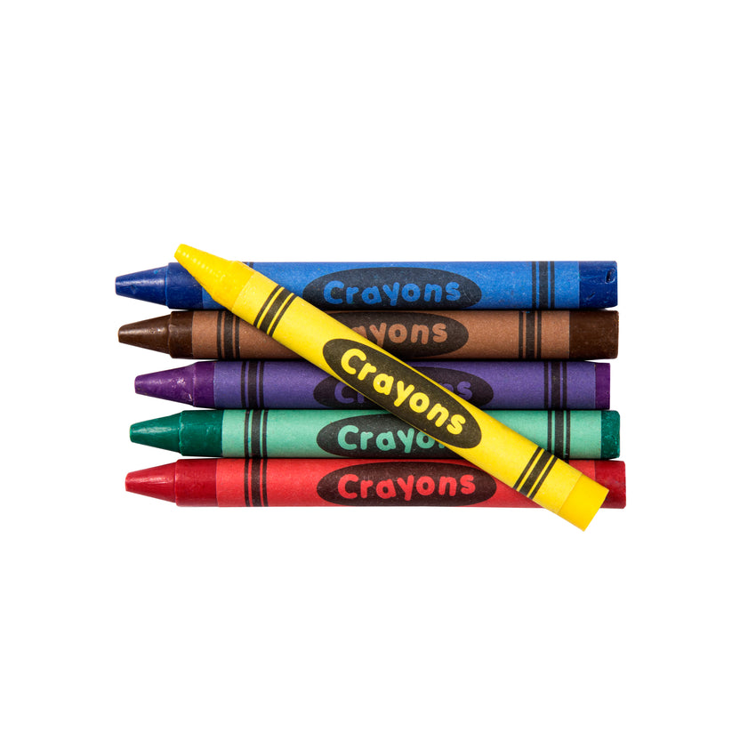 Crayon, Bulk Pack, 500 each (Rd, Bl, Gr, Yw, Pu, Br) – AmerCareRoyal