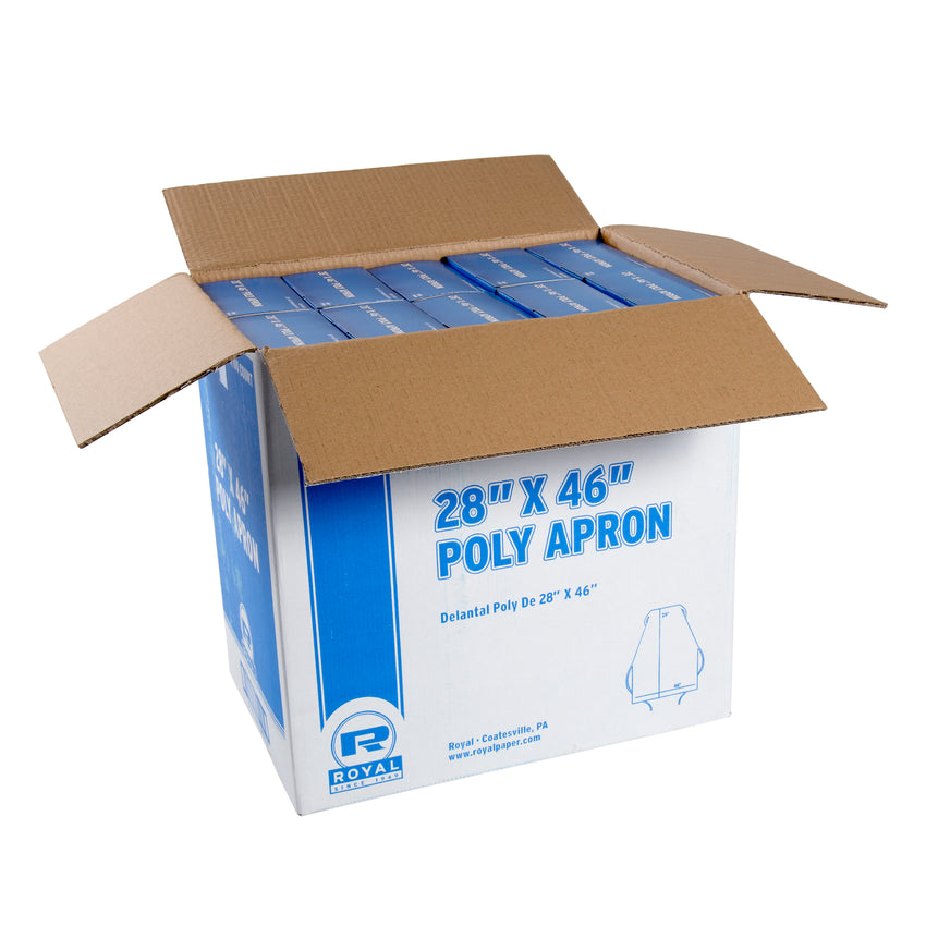  Plastic Disposable Aprons 100 pack - 28 X 46 inches