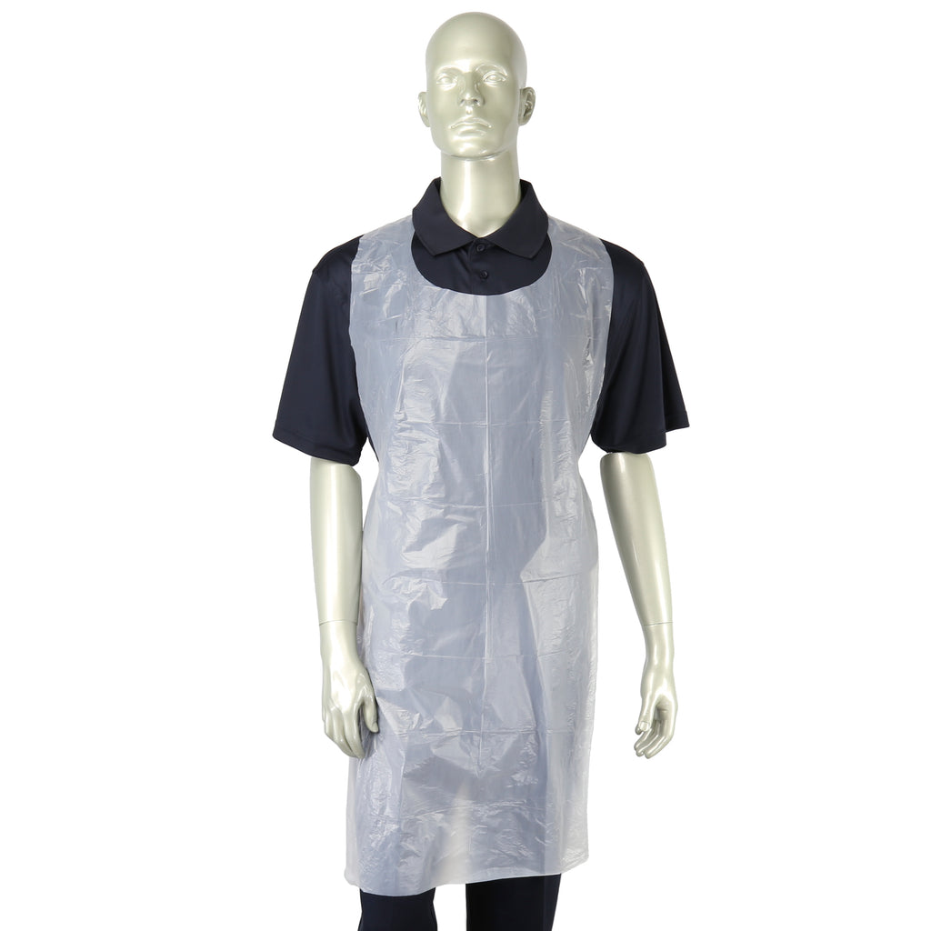 Liberty 2845 Polyethylene Disposable Embossed Apron, Individually Packed, 28 Width x 46 Length, White (Case of 1000)