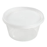 R-Line 12 qt Round Clear Plastic Food Container - 13 7/8Dia x 8 3