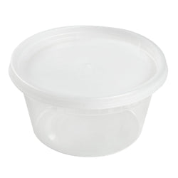 12 Oz Clear Polypropylene Deli Container With Lid Combo