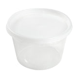 16 Oz Clear Polypropylene Deli Container With Lid Combo