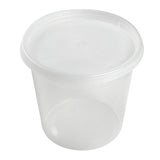 24 Oz Clear Polypropylene Deli Container With Lid Combo